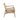 25" Natural Cane Wood Accent Chair