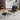 27.56" Mid-Century Black Lattice Accent Armchair with Ottoman - Set of 2