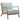 27.5" Modern Light Blue Upholstered Arm Chair