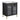 28" Freestanding Black Bathroom Vanity with Ceramic Sink & Two Doors