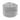24.41" Ivory Velvet Round Storage Ottoman