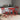 3-Piece Red Round Patio Bistro Foldable Table and Chairs