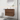 30" Brown Oak Bathroom Vanity with White Gel Basin Top