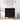 30" Modern Black Steel Freestanding Bathroom Vanity Cabinet with White Ceramic Sink and 2 Doors