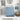 30" Modern Blue Bathroom Vanity Cabinet with Integrated Resin Sink