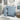 30" Modern Blue Bathroom Vanity Cabinet with Integrated Resin Sink