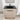 30" Modern Plain Light Oak Freestanding Bathroom Vanity with Black Ceramic Sink & 2 Soft-Close Cabinet Doors