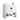 30" Modern White Freestanding Bathroom Vanity with Two Black Zinc Alloy Door Handle and a Lower Open Shelf