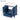 A dimension Image of the 30"W Multifunctional Single Sink Blue Freestanding Bathroom Vanity Combo Cabinet with 2 Doors and a Drawer