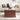 31.50" Farmhouse Brown Square Wood Coffee Table with Large Storage