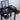 31.5 Black Accent Vanity Table with Flip-Top Mirror