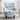 32 Modern Blue White Floral Linen Vintage Armchair