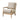 32" Vintage Accent Arm Chair with Thick Cushion and Wood Frame