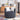33.5" Dark Grey Velvet Swivel Barrel Chair with 2 Pillows - 360° Rotating Base