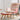 35.5" Pink Houndstooth Fabric Leather Rocking Chair