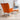  Orange Check rocker chair