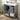 Grey Bathroom Vanity on a wooden floor - Charmydecor