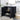 An image of an opened-Espresso Bathroom Vanity Cabinet