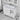 36" White Wooden Bathroom Vanity with Ceramic Sink