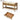 A dimension Image of the 39" Entryway Old Pine Storage Bench Shoe Rack