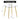 A dimension image of our 40" Glass Modern Minimalist Circular Dining Table with Gold Plated Metal Legs
