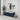 43" Shoe Storage Bench with Shutter-Shapped Doors and Removable Cushion - Antique Navy