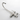 45" Modern Brushed Nickel Floor Mounted Bathtub Faucet