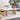 47.24" Modern White Solid Wood Coffee Table with Double Layers