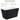 47" Modern Black & White Acrylic Freestanding Soaking Bathtub