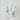 White Metal LED Candle Wall Lamp