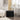 24.41" Black Boucle Round Storage Ottoman