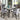 5-Piece Counter Height Dining Table Set - 40" Faux Marble Table and 4 Grey Dining Chairs