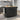52.7" Black Rolling Mobile Kitchen Island with Solid Wood Top and Locking Wheels