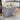 52.7" Blue Rolling Mobile Kitchen Island with Solid Wood Top and Locking Wheels