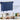52.7" Dark Blue Rolling Mobile Kitchen Island
