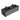 59" Elisa Gray Double Sink Wall-Mounted Bathroom Vanity Storage with Black Integrated Basin and Two Drawers