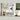 60 Multifunctional White Hallway Hall Tree with Metal Hook and Shoe cubbies