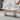 63" Modern White Faux Marble Glass Dining Table with Stainless Steel Legs