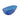 64" Transparent Blue Oval Freestanding Soaking Bathtub