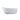 67" White Oval Stone Resin Freestanding Soaking Bathtub with Overflow