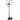 Transparent Portable Adjustable Height Basketball Hoop with 32" Red Backboard and Wheels for Adults and Teens - 7.5FT - 9FT
