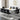 70.86" Modern White Marble Glass Dining Table with Silver Chrome Metal Legs
