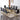 70.87" Modern Black Marble Glass Dining Table and Gold Metal Legs