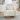 Barrel Comfy Lounge Chair in White with 360-Degree Swivel Base
