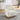 Barrel Comfy Lounge Chair in White with 360-Degree Swivel Base
