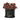 10/12" Black Textured Ceramic Planter with Saucer