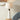 Ceramic Table Lamp in cream and white with drum-shaped lamp shade and conical base