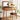 Classic Makeup Vanity with Flip-top Mirror and Stool