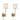Classic Gold Metal 2-Set Wall Sconce with Cylinder Shade
