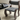 Contemporary Wavy Frame Dining Chair with Cushion